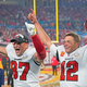 Rob Gronkowski and Tom Brady teamed up for two touchdowns.